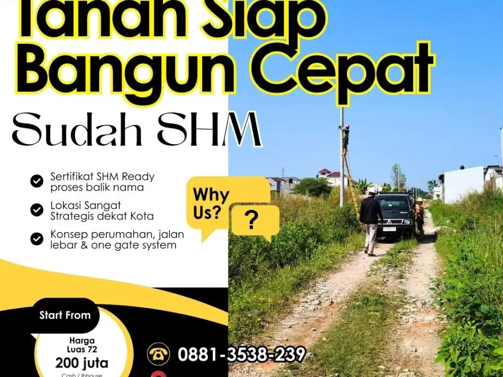 Tanah Kavling SHM Mepet surabaya Siap bangun