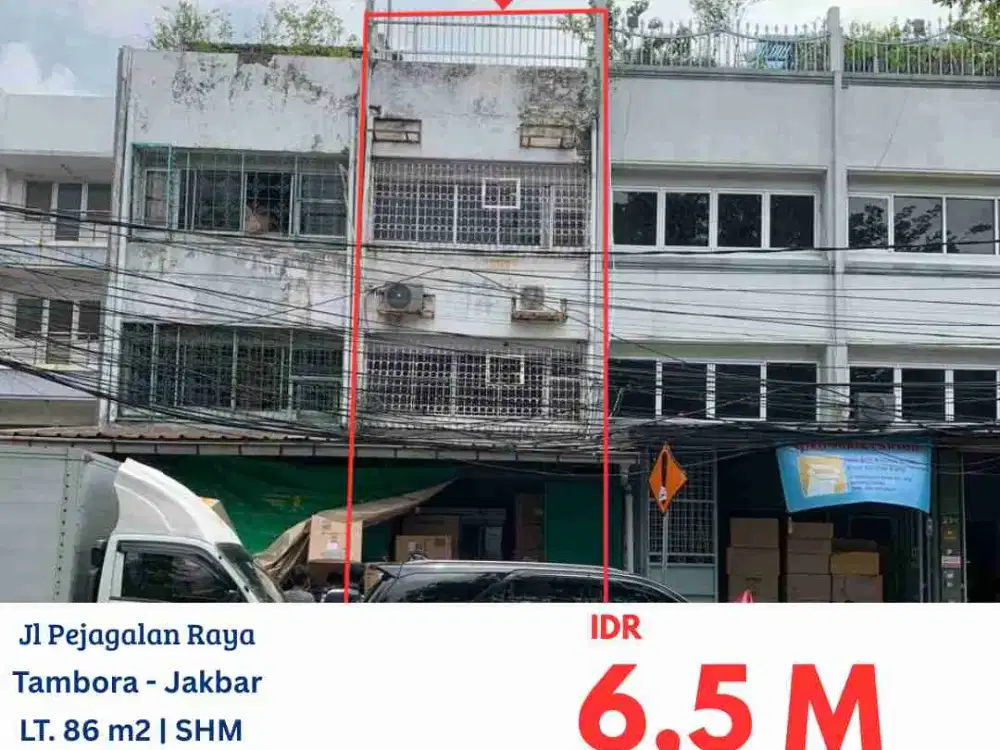 NVTDS0177 ruko 3,5 lantai di jalan pejagalan raya, tambora, jakarta barat