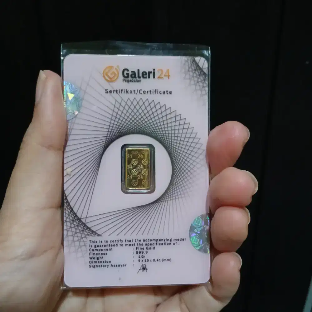 Emas galeri 24 1gr tahun 2025 logam mulya certyeye bisa cod