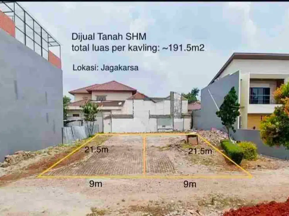 Dijual Tanah Kavling dlm Cluster Durian Barat Jagakarsa Jakarta Selatan