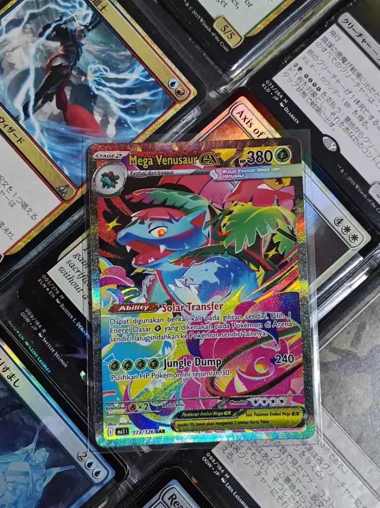 Mega Venusaur EX SAR Evolusi Mega - Pokemon TCG Indonesia
