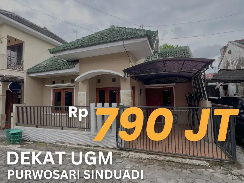 Jual Rumah Dekat UGM Akses Mudah Mini Cluster