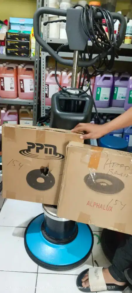 Mesin poles rotano cover robot stenlist