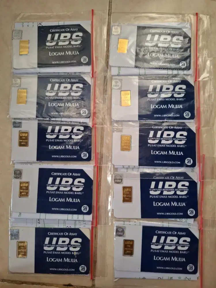 Emas logam mulia UBS 1gram