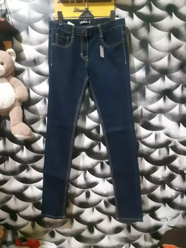 Celana jeans skinny unisex usall new tjap karoeng