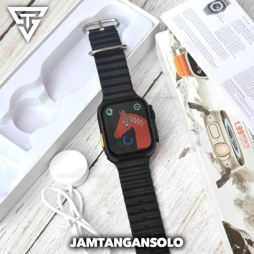 SMARTWATCH T8 ULTRA PRIA WANITA CONNECT ANDROID IPHONE FULLFITUR