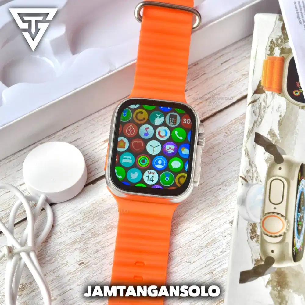 SMARTWATCH T8 ULTRA CONNECT IPHONE ANDROID FULLFITUR MURAH JAM TANGAN