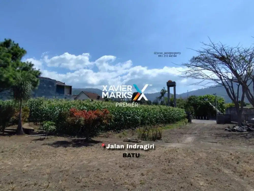 Tanah Lokasi Istimewa Dengan View Cantik Di Jalan Indragiri, Batu