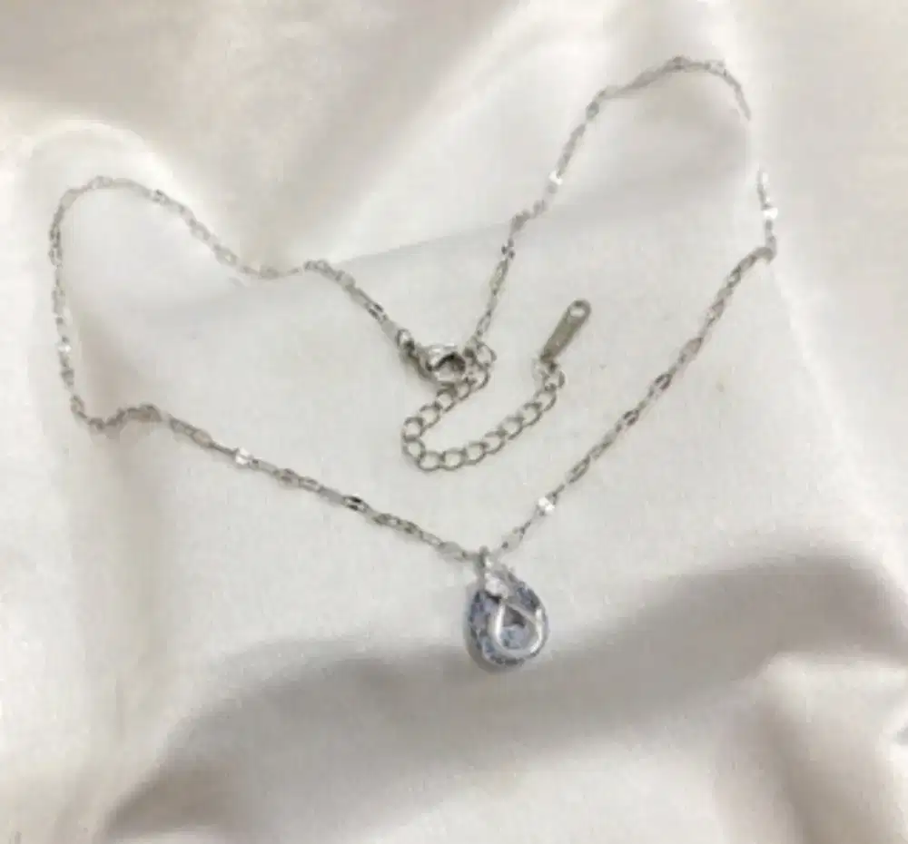 Kalung silver 100% Titanium