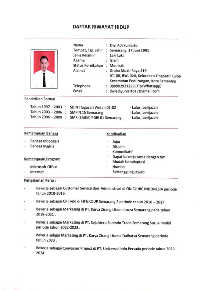 Bismillah cari pekerjaan