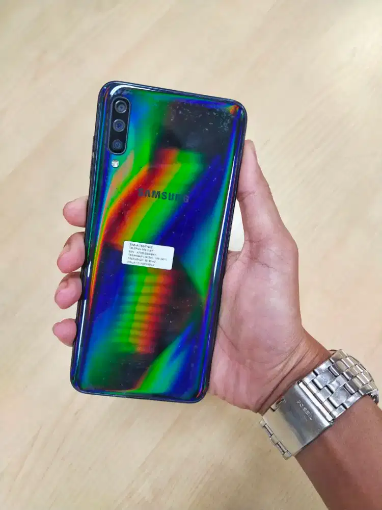 Samsung A70 6+128 Fulset LCD Ori Fingerprint aktif