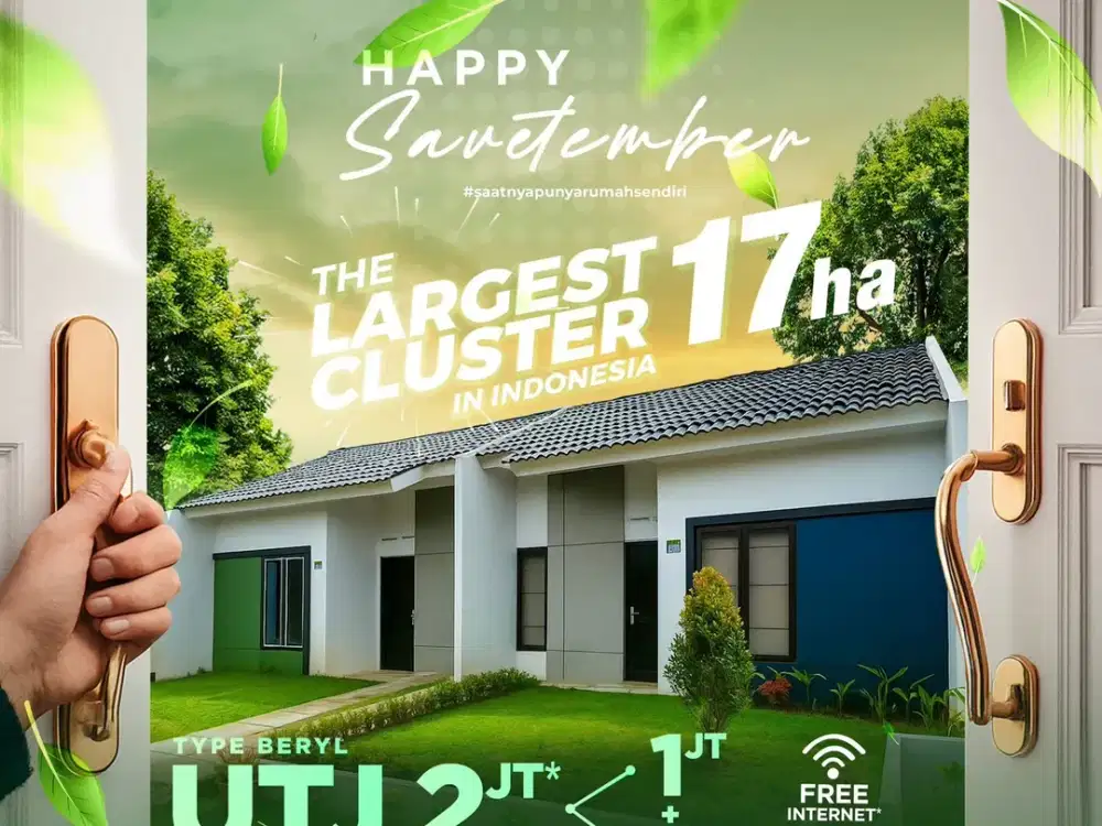 Rumah siap huni, cicilan flat 1jt an