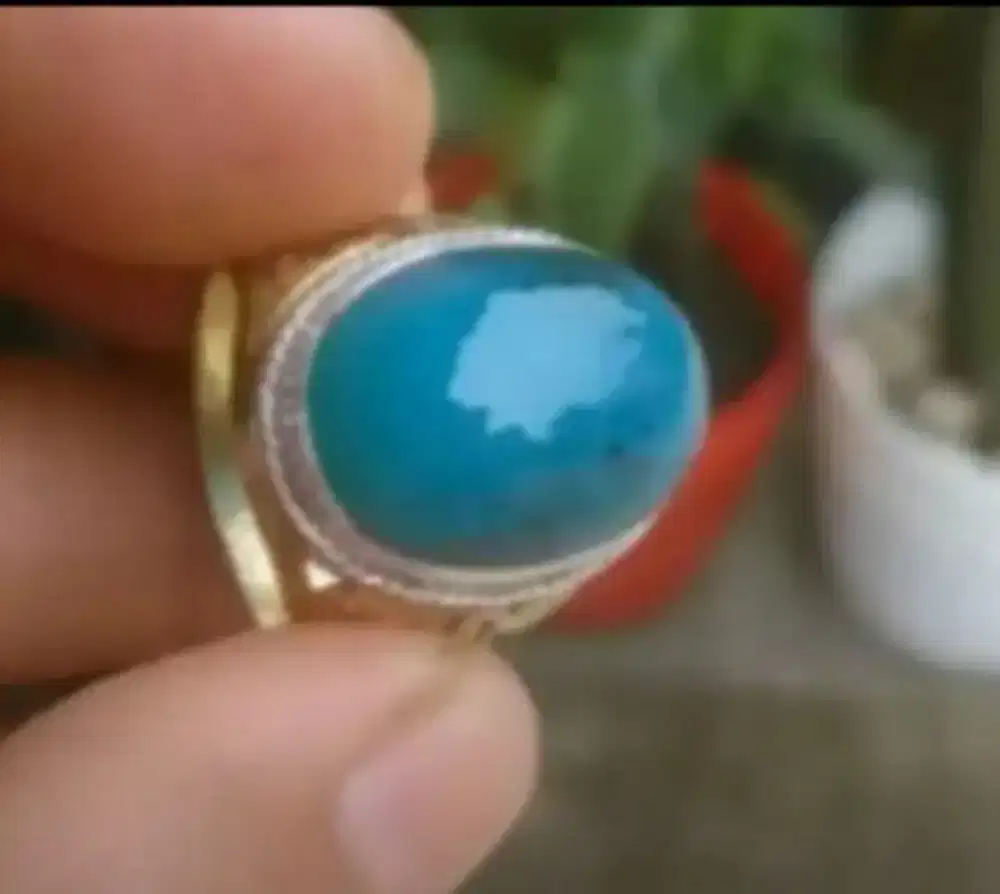 Cincin Batu Bacan Ring Perak