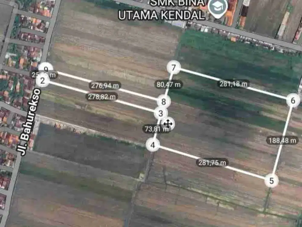 DIJUAL TANAH 2,2HA, ZONA KUNING KENDAL