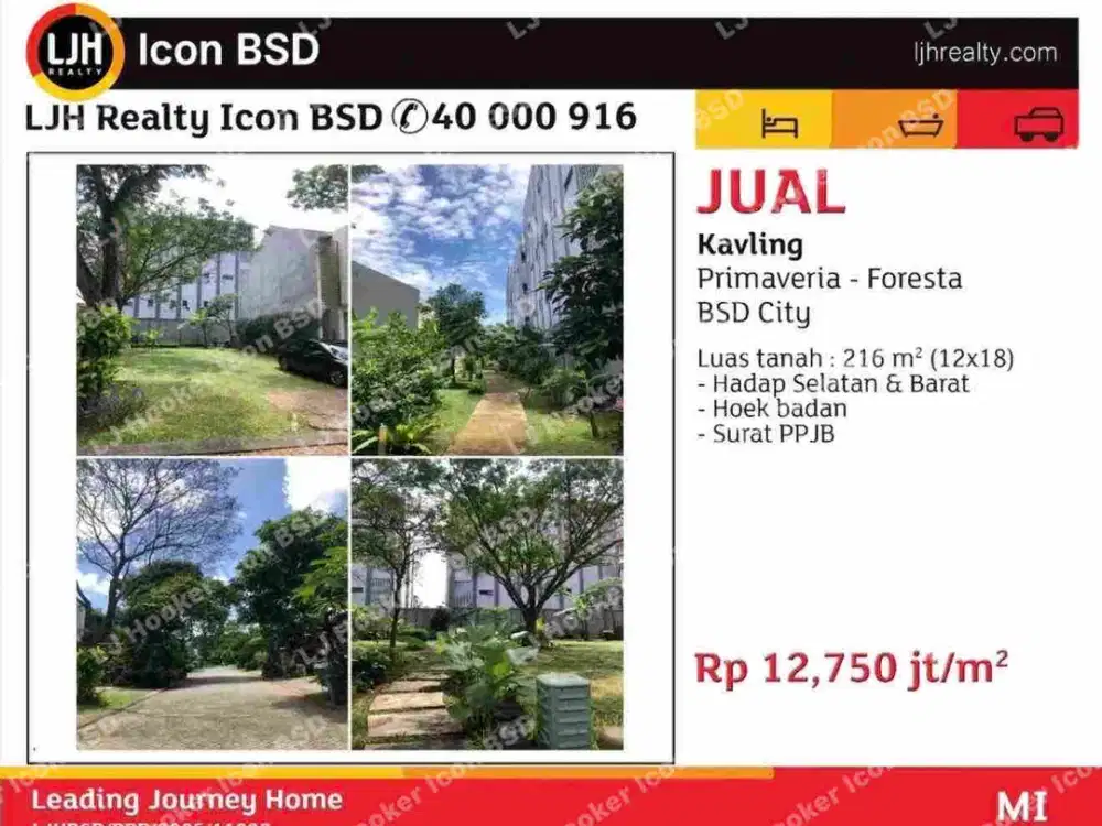 Kavling di BSD City cluster Foresta primavera