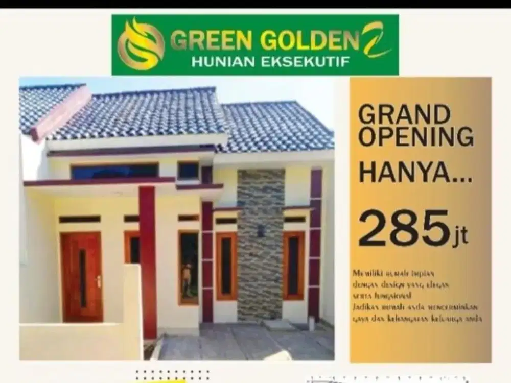 Dijual Rumah Minimalis Green Golden Sawangan