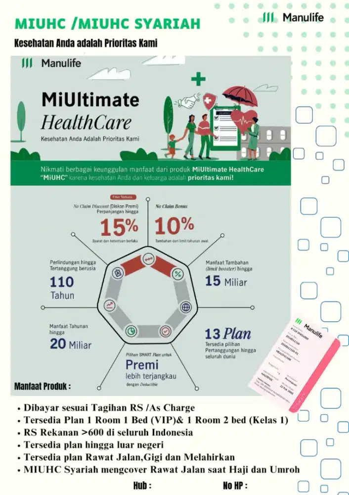 Jasa Penyedia Program Rawat Inap RS Non Limit