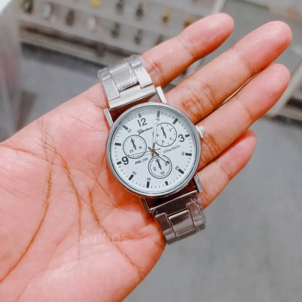 Jam tangan analog tipis pria wanita simpel kekinian jm11 good fashiona