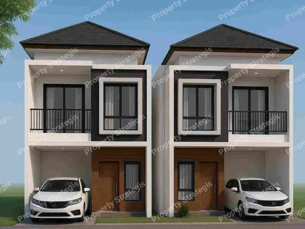 rumah townhouse murah strategis harjamukti depok akses tol stasiun LRT cibubur
