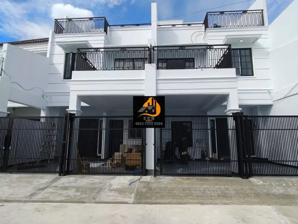 T41.Rumah Baru Design Classic Dalam Komplek Kav Dki Pondok Kelapa Jakarta Timur