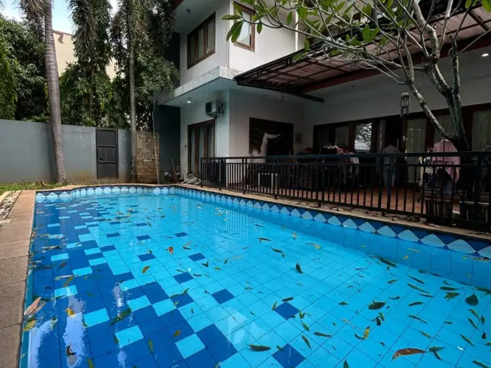 S865.Rumah Secon Siap Huni Arsitek Ternama di Tanah Teduh Jati Padang Jaksel