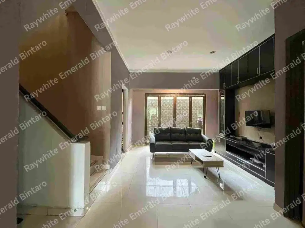 Rumah Cluster Discovery Bintaro  Bagus Murah 2 Lantai Luas Eksklusif Siap Huni Semi Furnished