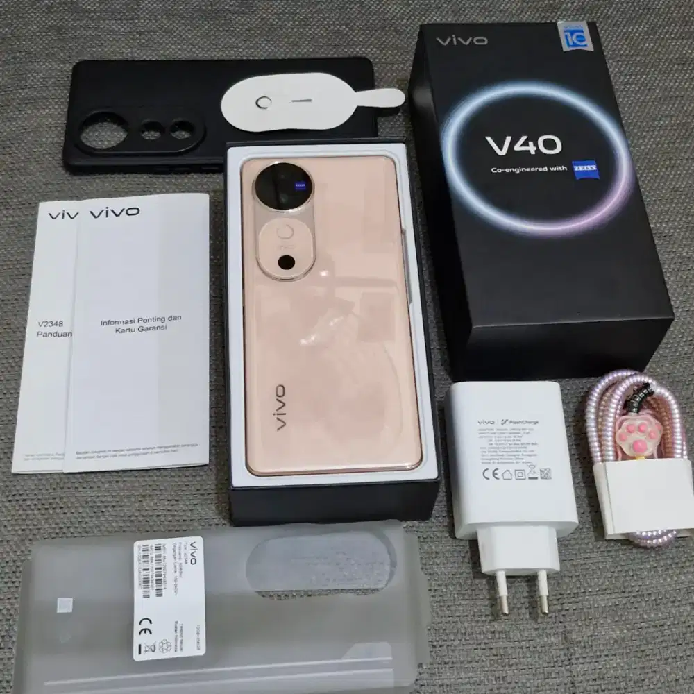 Vivo V40 5G 12/256GB Resmi Zeiss Spek Mantap Fullset Original