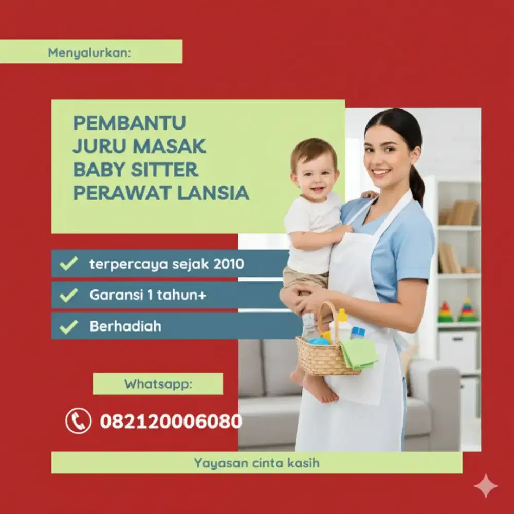 Sedia Pembantu rumah tangga, art, prt, Babysitter, Suster lansia