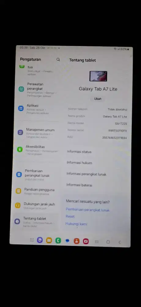 DIJUAL TABLET SAMSUNG GALAXY A7 LITE