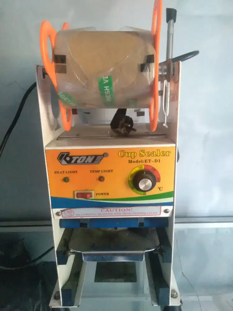 MESIN PRESS GELAS PLASTIK CUP SEALER E-TON