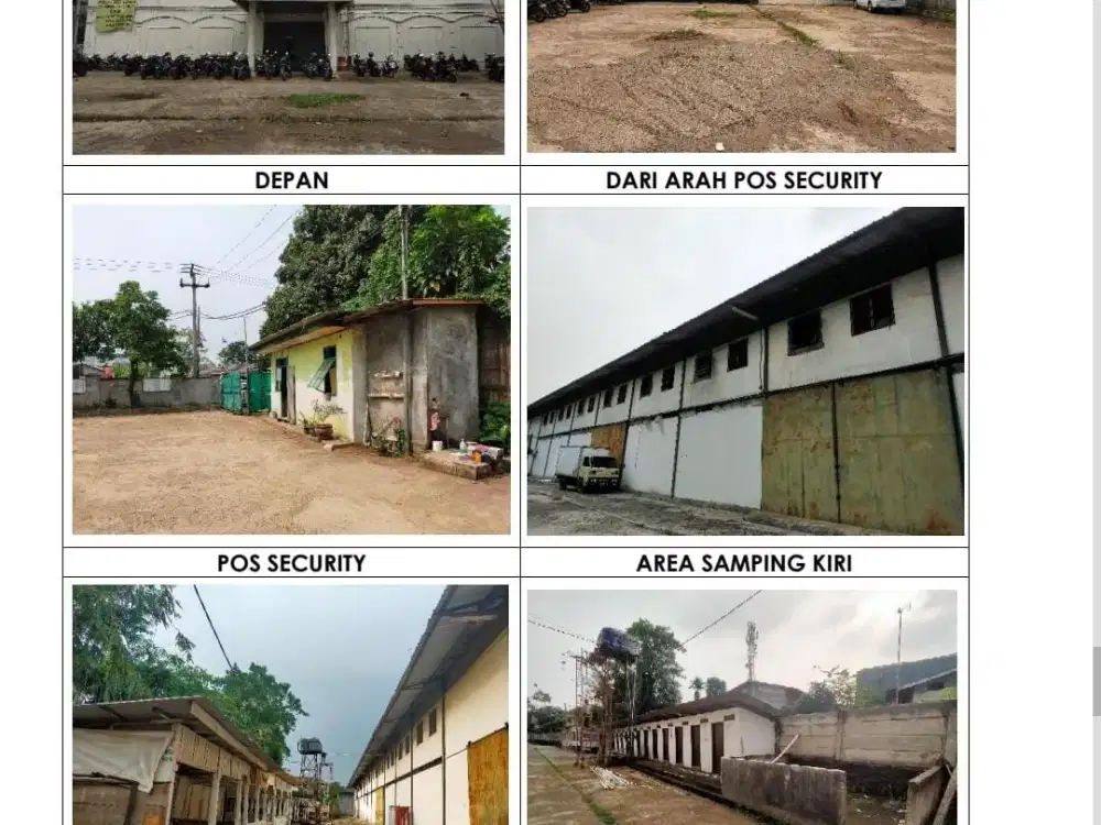 DIJUAL CEPAT PABRIK BESAR LOKASI STRATEGIS – CIBINONG, BOGOR