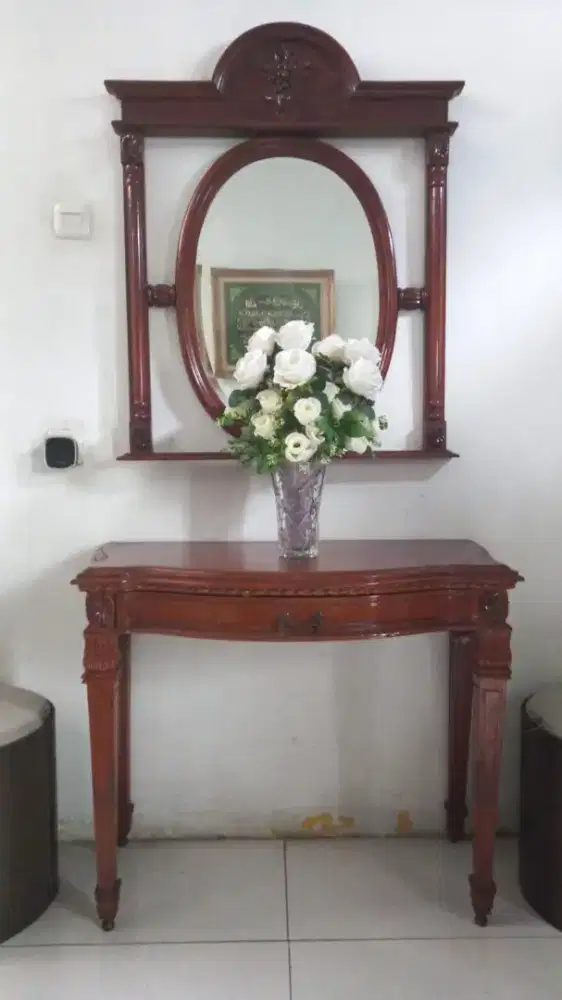 Meja Console bahan kayu Jati