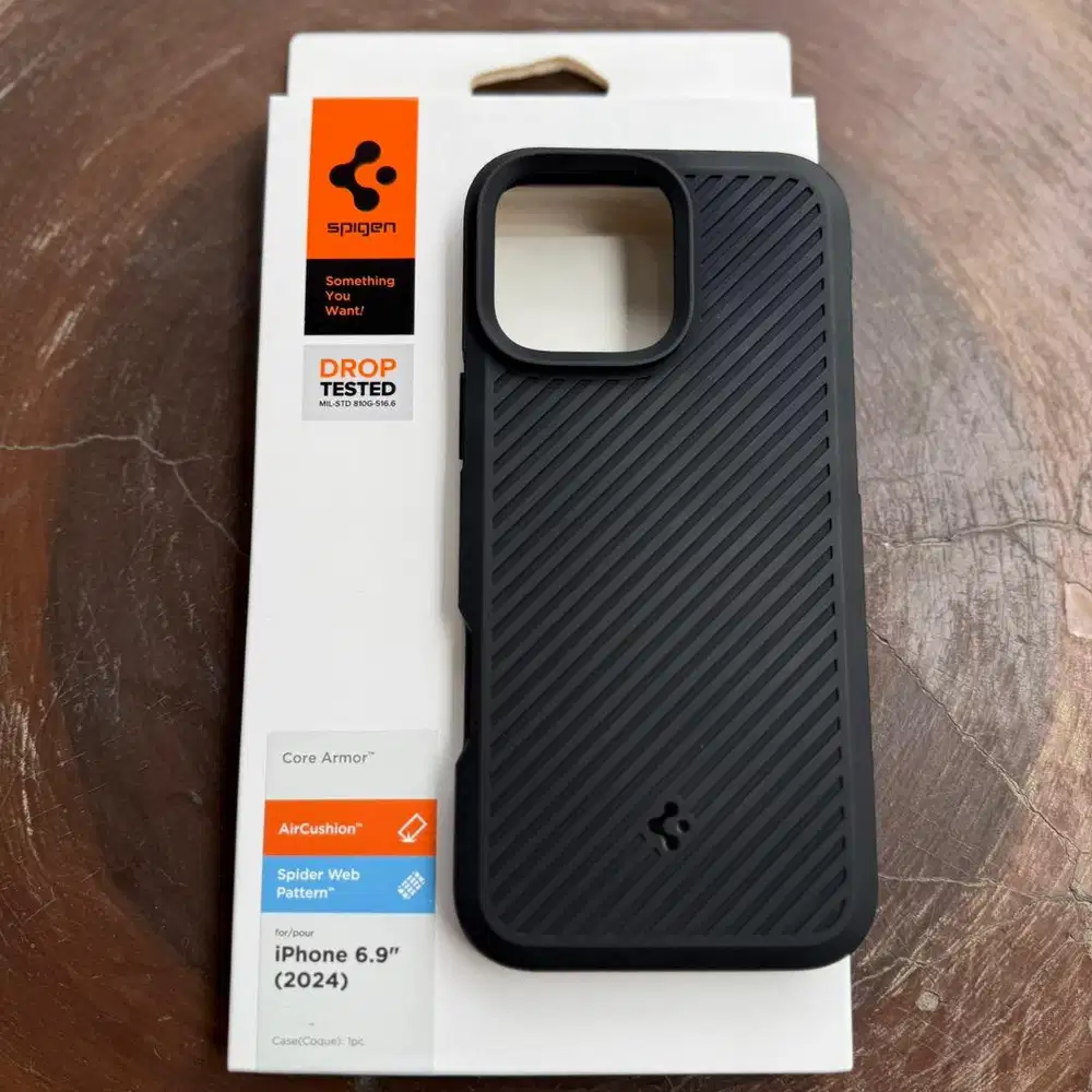 Case HP iPhone 16 Pro Max Spigen Core Armor Black Bukan Magsafe