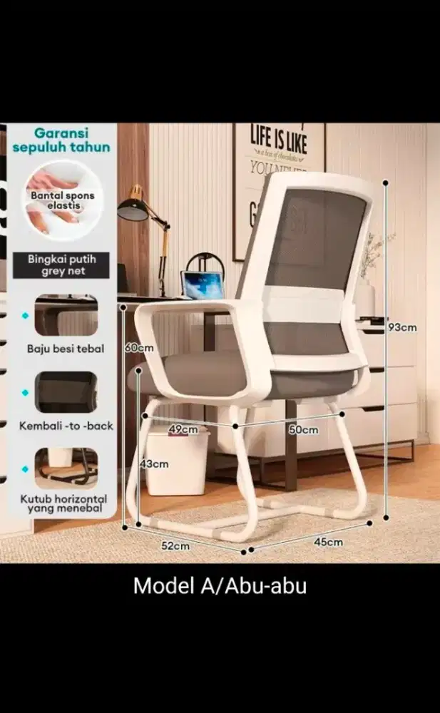 HARGA ASLI 230 RB| KURSI KOMPUTER MURAH | NEGO SILAHKAN|