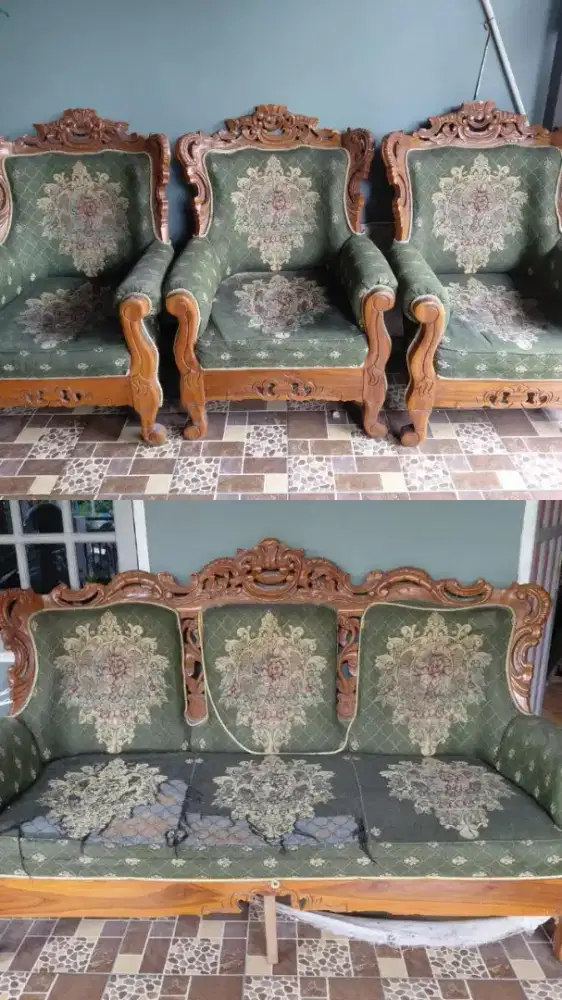 SATU SET SOFA (1 KURSI PANJANG 3 KURSI SATUAN)