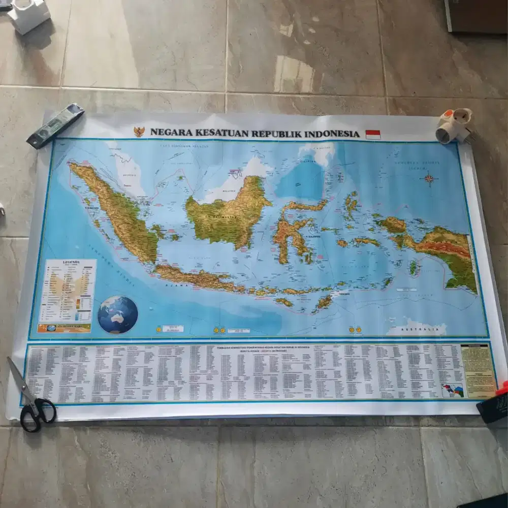 Peta Dunia dan Indonesia