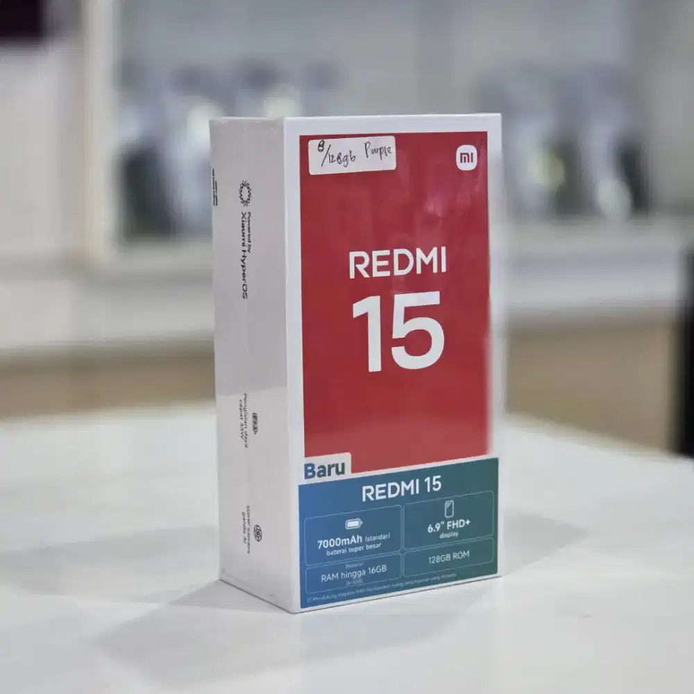 TERLARIS REDMI 15 MODEL TERBARU BATERAI 7000MAH