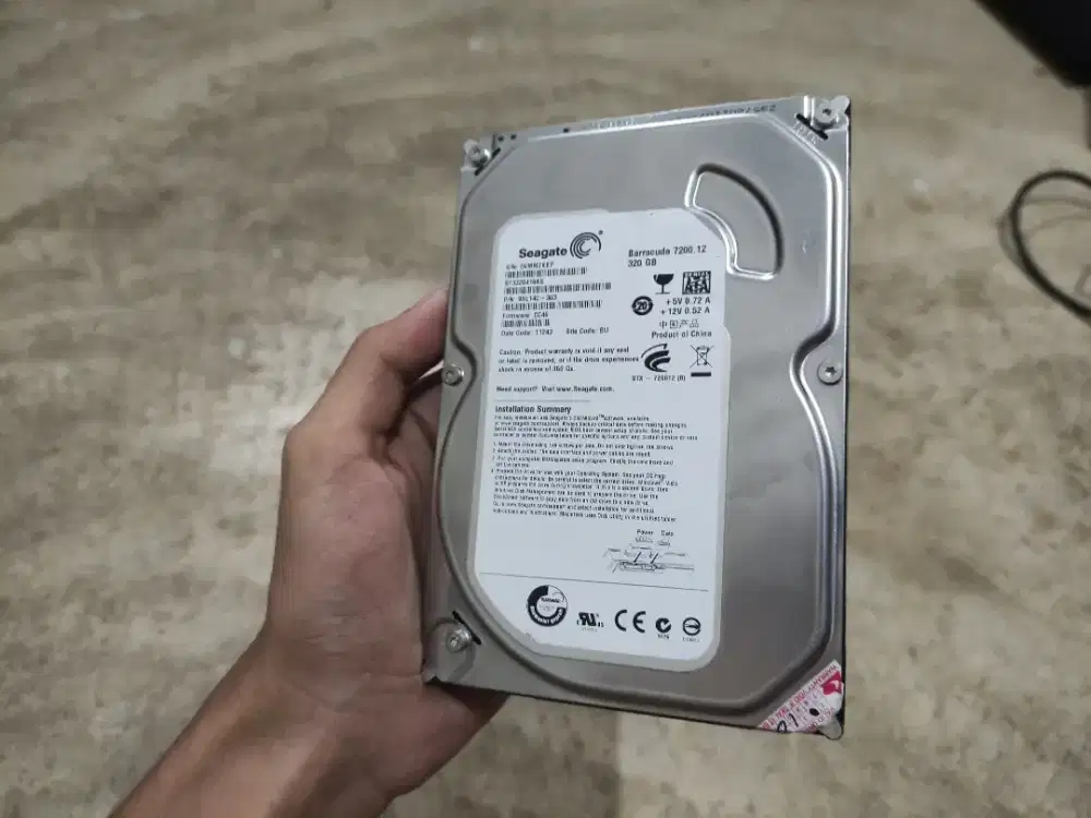Hardisk PC/komputer Seagate 320gb, bekas, sentinel 100% semua