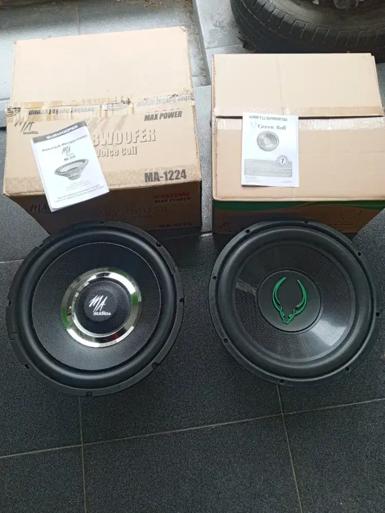 Subwoofer MA Audio + Grennbull kondisi BARU.