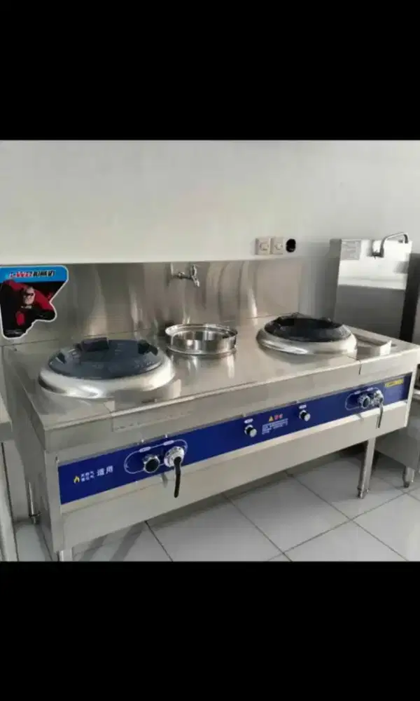 kwali range 2 Burner 1 supring/kompor 2 tungku tekanan tinggi