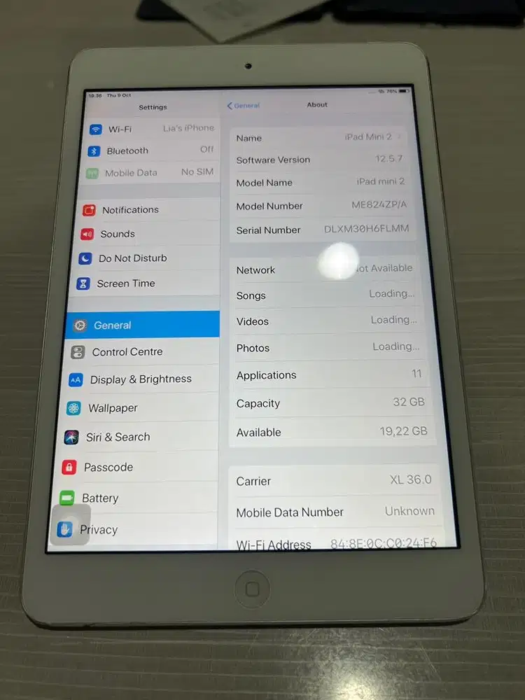 Ipad mini 2 32GB APPLE SIM + WIFI MULUS