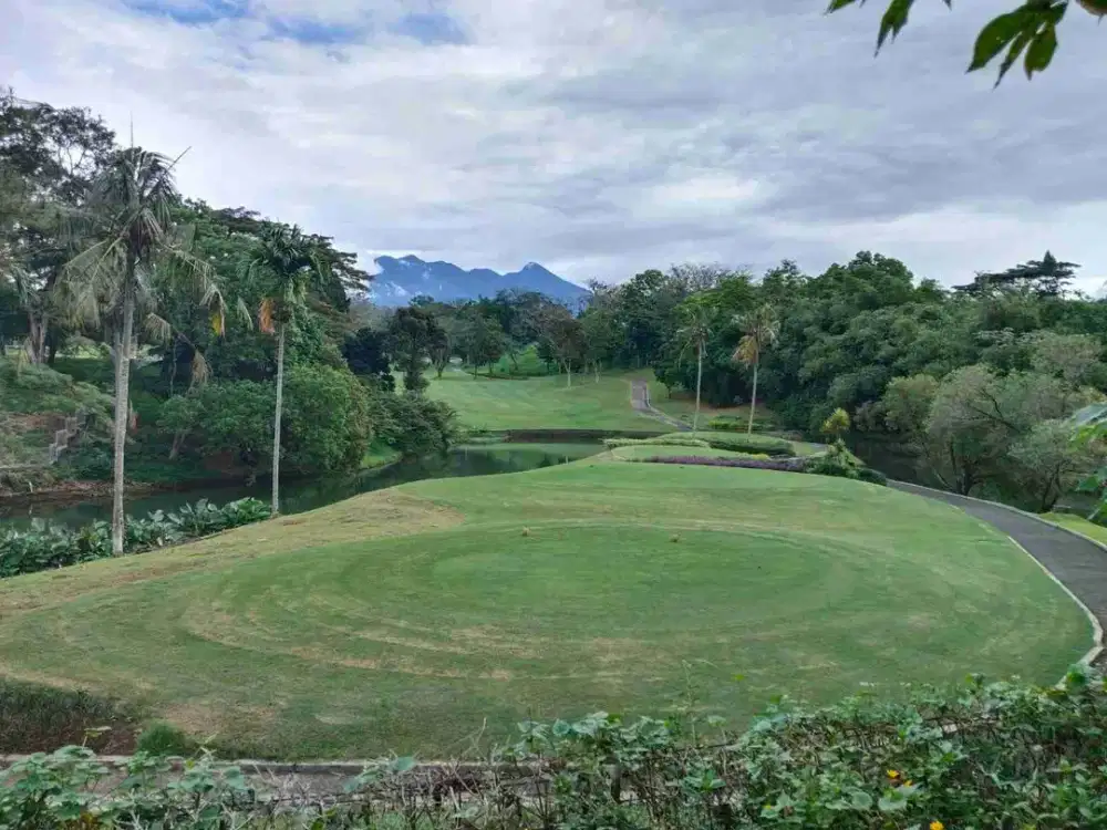 Kavling Nempel Lapangan Golf dan View Gunung di Rancamaya Bogor