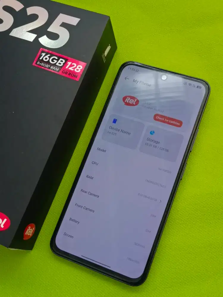 Itel S25 8/128 NFC Amoled Android 15 (drpd infinix hot smart 10 60i)