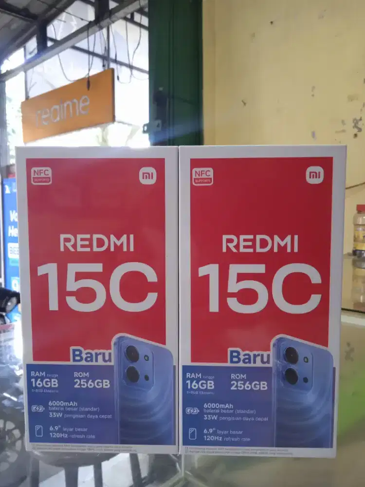Redy redmi 15C 8/256 NEW Garansi resmi 15bln