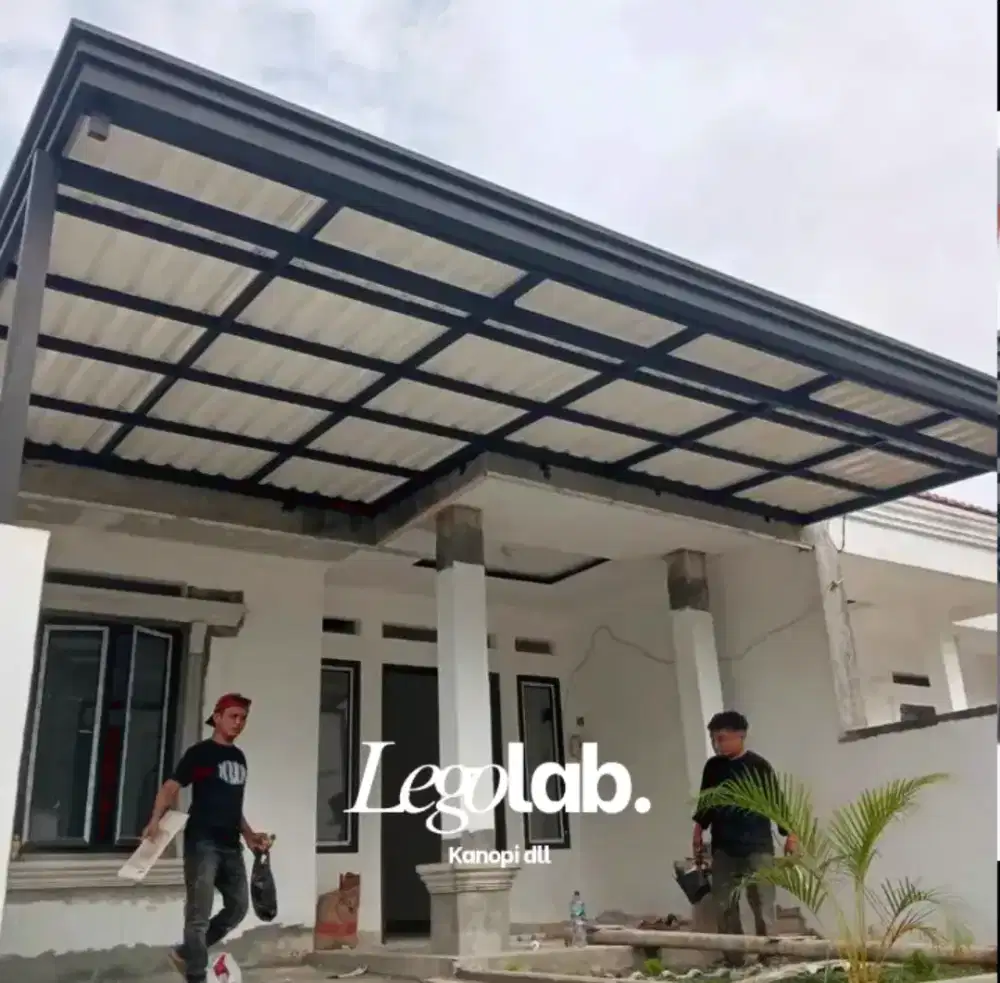 Kanopi dobel layer, trimdek, solarflat, polycarbonate dll