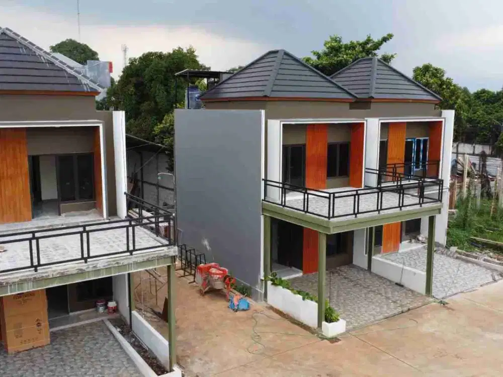 Rumah 2 lantai siap huni free biaya DP ringan