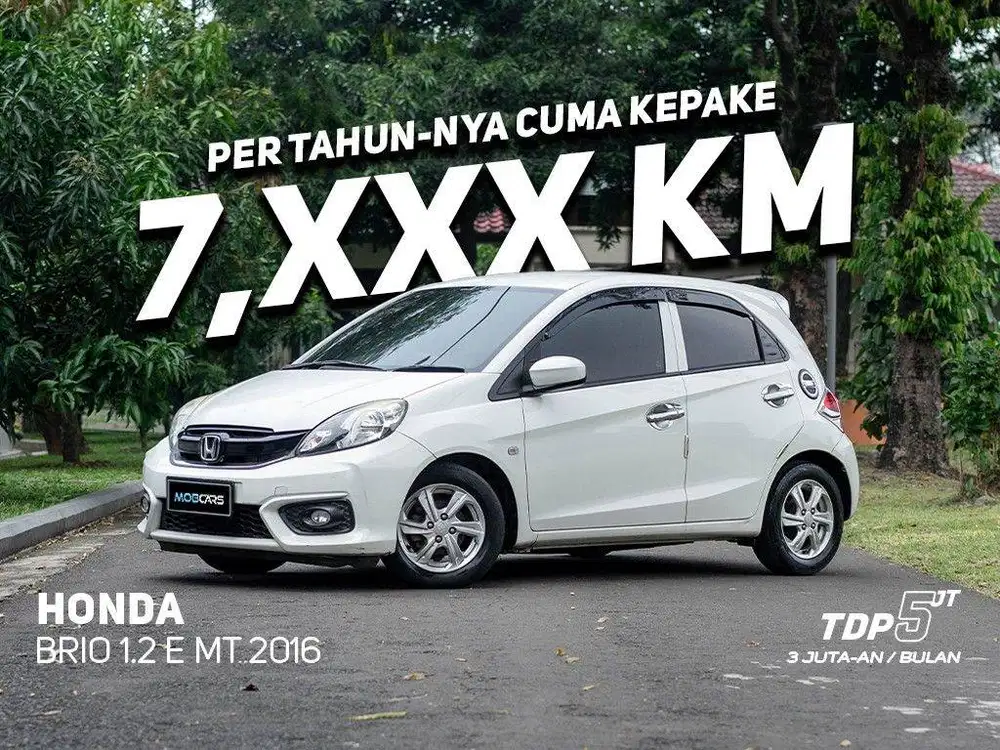 TDP 5 JTAN HONDA BRIO SATYA 1.2 E MT 2016 PUTIH MOBCARS