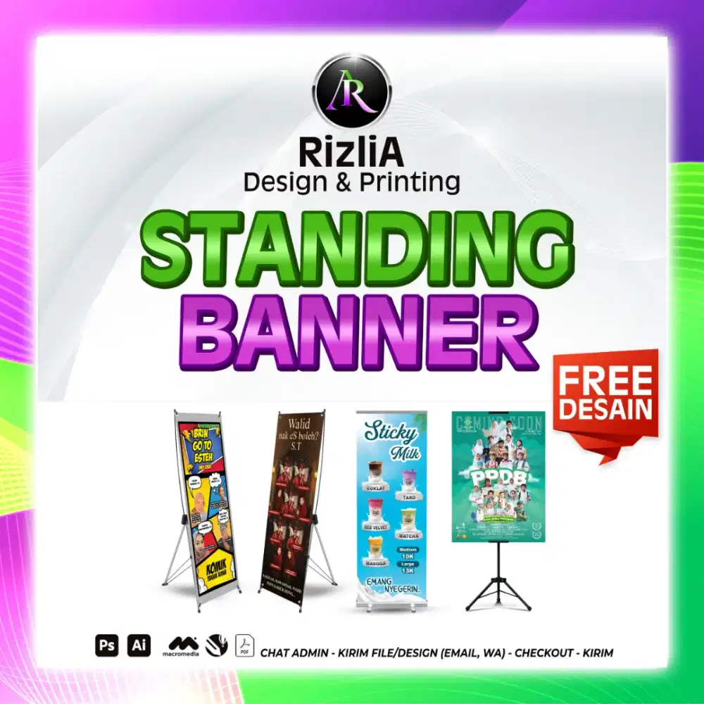STANDING BANNER SEHARI JADI