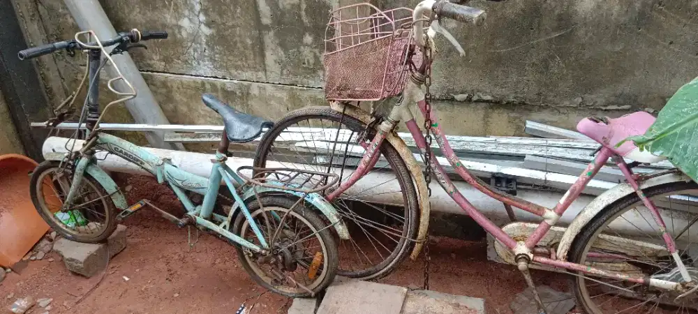 Sepeda lama tak tepakai, jual cepat ambil ke lokasi