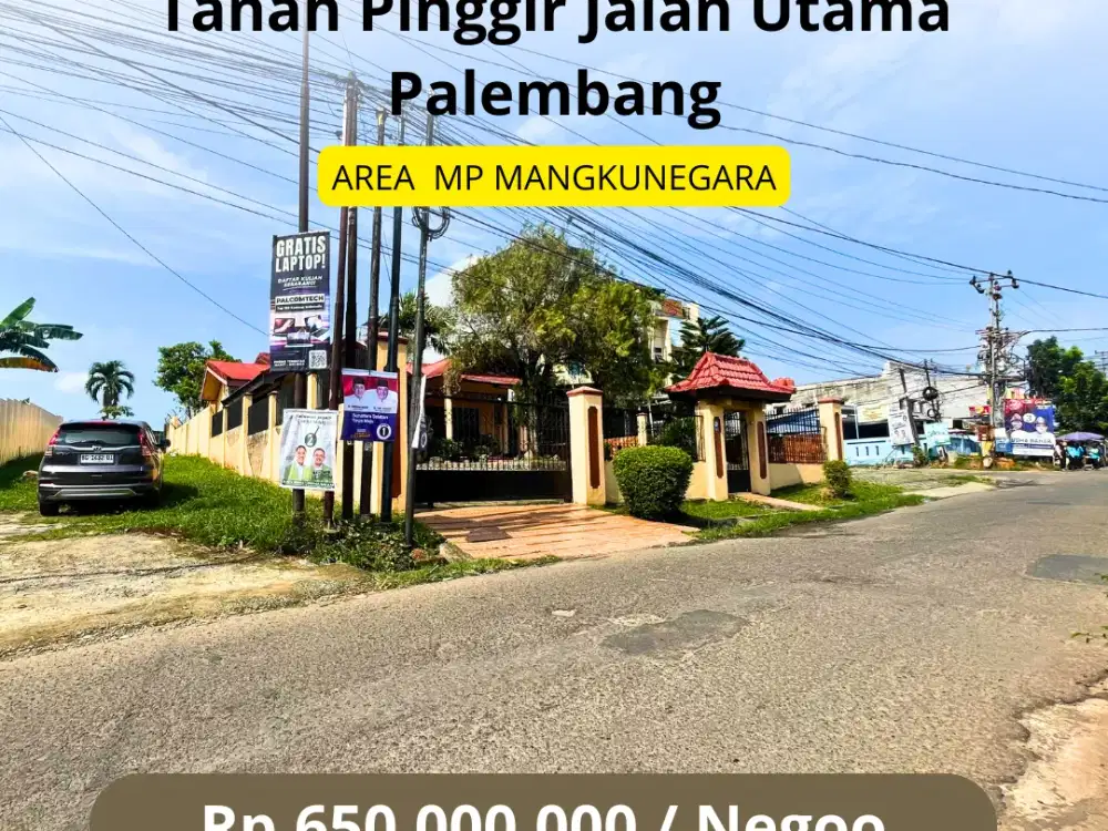 Jual cepat tanah pinggir jalan sukatani palembang